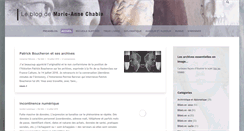 Desktop Screenshot of marieannechabin.fr